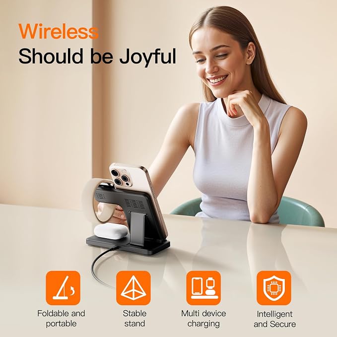 2025 3 in 1 Wireless Charger for iPhone 16 15 14 13 12 11 XR 8, Apple Charging - Image 5