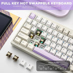 YUNZII AL80 Wireless Mechanical Keyboard, Full Aluminum CNC, Smart LCD Display - Image 6