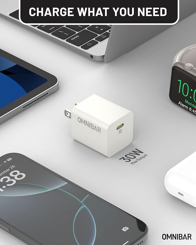 30W USB C Charger, GaN Fast Wall Charger Block, PD3.0 PPS USB-C Power Adapter - Image 3
