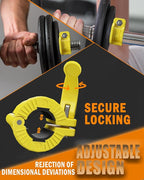 MAXRICH Barbell Clamp 1 inch Multiple Sizes & Adjustable Weight Clips - Image 3