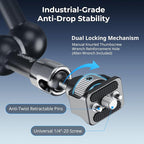 SMALLRIG 7 Inch Magic Arm with Crab-Shaped Clamp, Arm with 1/4"-20 Screw and - Image 2