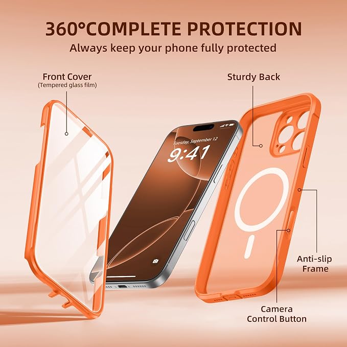 BERFY Magnetic for iPhone 16 Pro Max Case, Compatible - Image 8