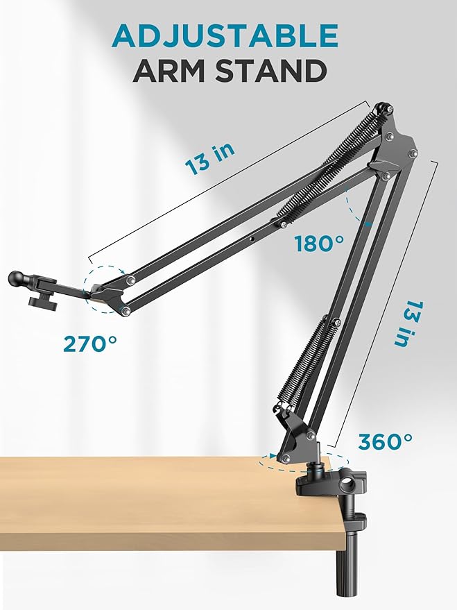 InnoGear Tablet Holder for Bed, Overhead Tablet Stand Phone Holder Tablet Mount - Image 7