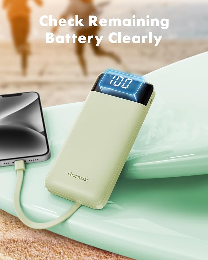 Charmast Portable Charger with Built in Cables, Power Bank with Cords Wires - Image 7