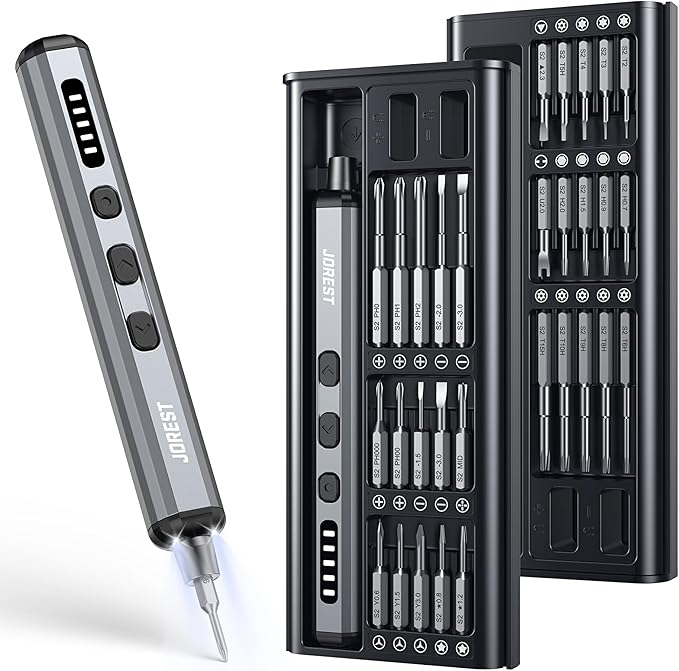 JOREST Mini Electric Screwdriver, Precision Set by Jorest