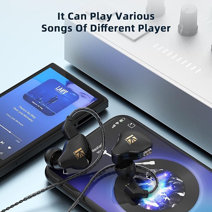 YINYOO KBEAR KS1 Earphones in Ear Monitor Headphones Super Bass Wired Earbuds - Image 5