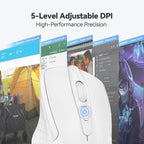 TECKNET Wireless Mouse, 2.4G Ergonomic Optical Mouse, Computer Mouse - Image 5