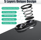 AGVEE 3+3 6 Pack for iPhone 16 6.1" / 16 Plus 6.7" Camera Lens Cover Protector - Image 7
