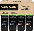 C310 C315 Toner Cartridge Set 4-Pack by KingKJInkToner