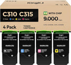 C310 C315 Toner Cartridge Set 4-Pack by KingKJInkToner