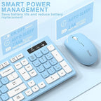 Wireless Keyboard and Mouse Combo, Full-Sized Wireless Keyboard and Adjustable - Image 5