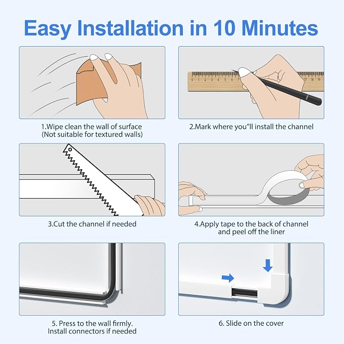 Yecaye Cord Hider, One-Cord Cable Concealer, Cord Covers - Image 7