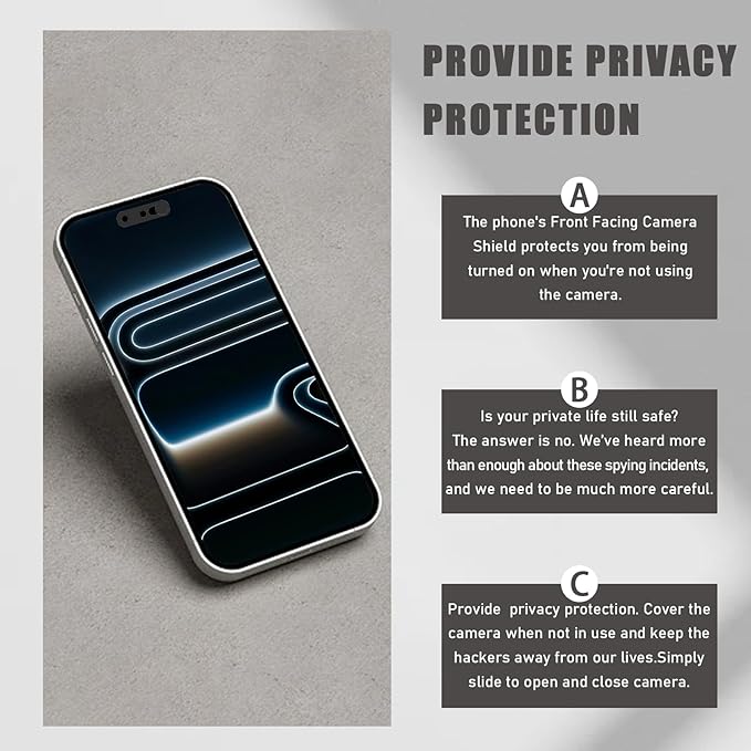 Front Camera Cover Compatible for iPhone 17 Pro Max/ 17 Pro/17 Air/17, Webcam - Image 7