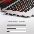 Satechi 7 in 1 USB C Hub Multiport Adapter Pro Slim, USB C Dongle, 100W Charging - Image 4