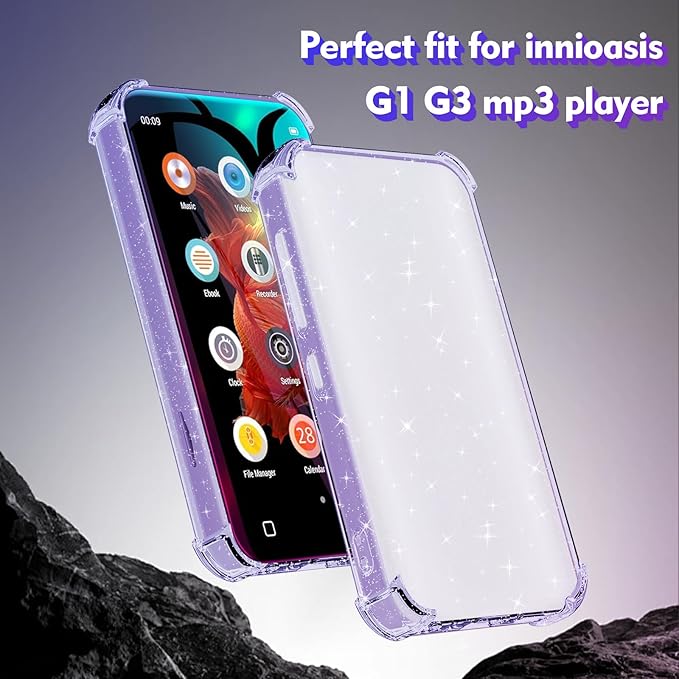 Case for innioasis G1 G3 Mp3 Player, TPU Clear Case for Mp3 Player Anti-Scratch - Image 2