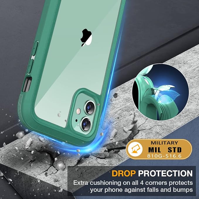Miracase Glass Series for iPhone 11 Case 6.1 inch, Upgraded Full-Body Rugged - Image 4