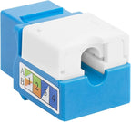 Cmple - RJ45 Keystone Jack 90 Degree Cat5e Keystone Jack Insert Punch Down RJ45 - Image 2