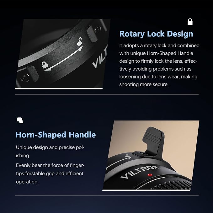 VILTROX PL-GFX Lens Adapter, Lens Converter Ring Camera Lens Mount Adapter Ring - Image 5