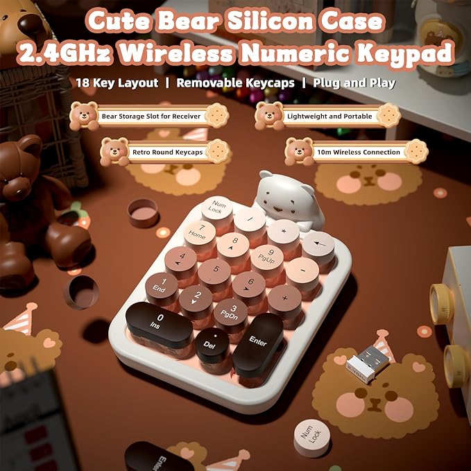 FELICON Cute Wireless Numeric Keypad - Image 2