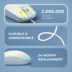 Seenda Wired RGB Backlit Optical LED Mouse - Image 4