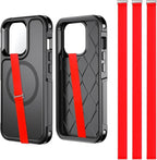 TEAMOLA 3pcs Silicone Phone Grip Holder Strap by HOME