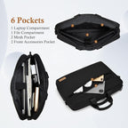 15 15.6 16 17 17.3 inch Laptop Computer PC Shoulder Bag Carrying Case, - Image 3
