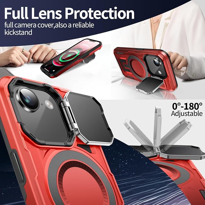 Camera Stand Case for iPhone 16E, 2024 Version Military Grade Protective Soft - Image 3