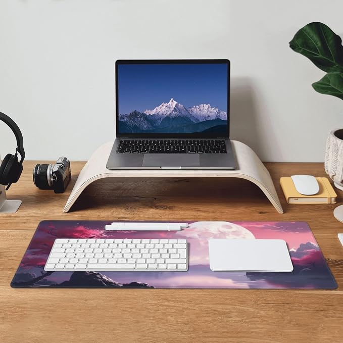 Watercolor Japanese Large Gaming Mouse Pad, Japanese Mouse Pad 31.5 x 11.8 in - Image 7