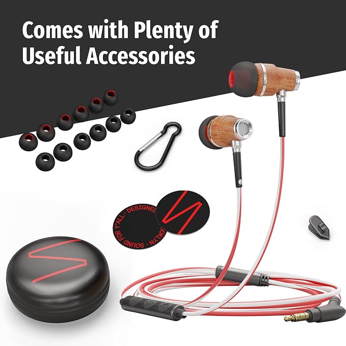 Symphonized Wired Earbuds with Microphone – 90% Noise Cancelling Ear buds with - Image 6