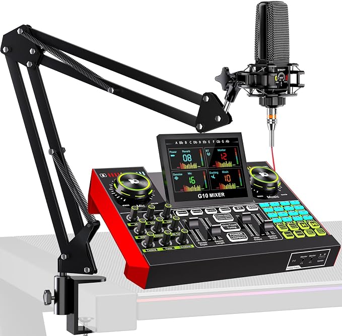 Podcast Equipment Bundle with 3.5mm Condenser Microphone by Unknown