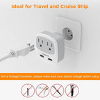 TESSAN Israel Power Adapter, Type H Travel Plug Adaptor - Image 5