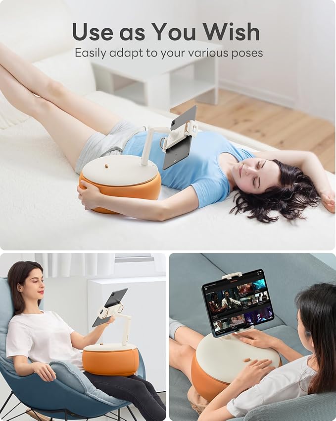 SAIJI Tablet Holder Pillow, Kindle Holder Compatible - Image 3
