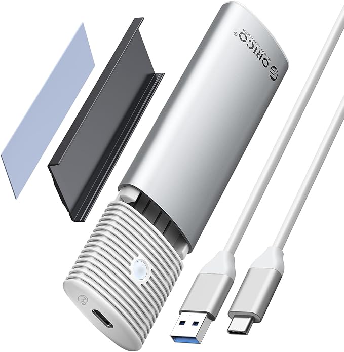 ORICO M.2 NVMe SATA SSD Enclosure Adapter Tool-Free, USB C 3.2 Gen 2 10Gbps NVMe by PioneerDataSolutionPowerYourFuture