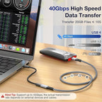 1.64FT USB 4 Extension Cable for Thunderbolt 4, 240W Male to Female Super Fast - Image 3