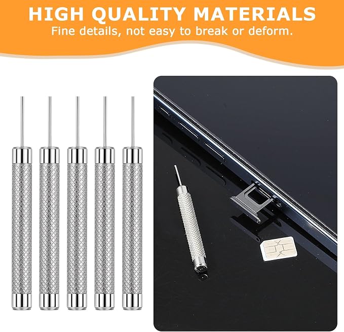 10PCS Sim Card Removal Tool Phone Tray Ejector Tool Sim Card Pin Needle Remover - Image 3