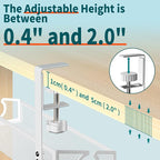 Under Desk Cable Tray White, No Drill Cable Organizer - Image 6