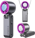 Handheld Portable Fan with Ice Cooler: 100-Speed 5500mAh Rechargeable Handheld by Unknown