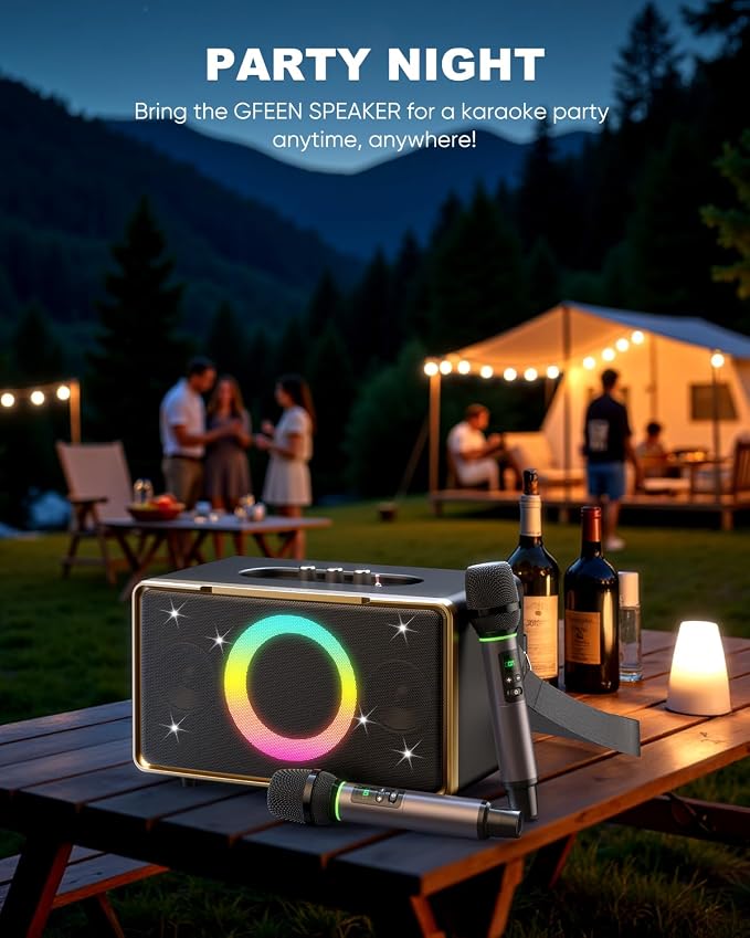 GFEEN Portable Bluetooth Speaker: 100W, 15H Playtime, Wireless Speakers - Image 8