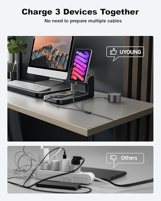 Multi Charging Cable 2Pack 6FT, 3 in 1 Charger Cable Braided Universal Phone - Image 3