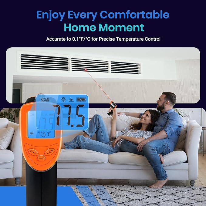 Etekcity Infrared Thermometer 1080, Heat Temperature Temp Gun - Image 4
