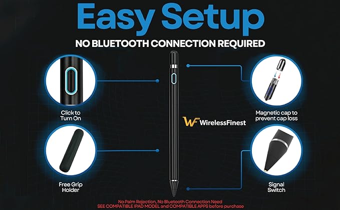 Black Stylus Pen Pencil 1st Gen Generation Replacement - Image 3