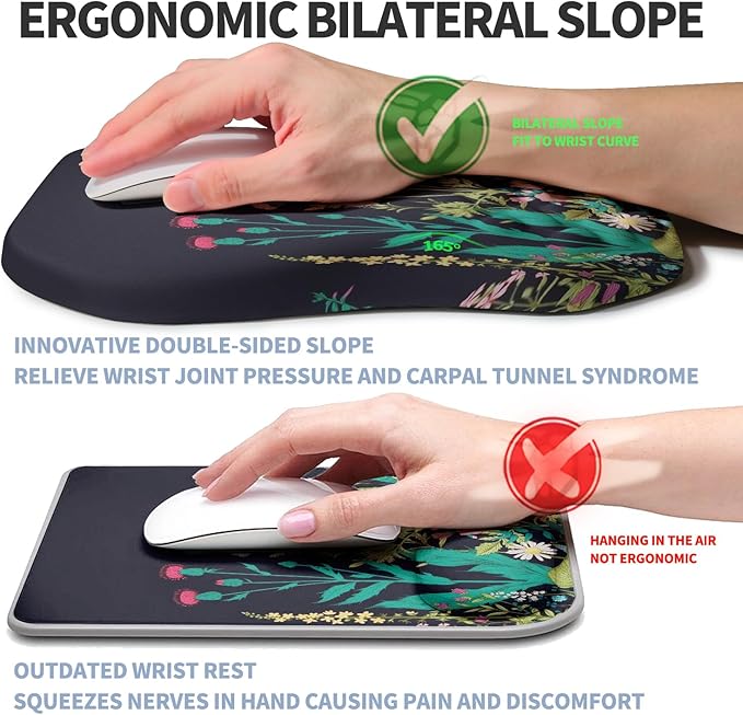 Ergonomic Raised Mouse Pad Wrist Support - Image 2