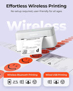 MUNBYN Bluetooth Thermal Label Printer RW403B, Wireless 4x6 Shipping Label - Image 3