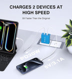 Wall Charger, USB C Charger Block, 5-Port PD + QC 3.0 Fast Charging Power Plug - Image 2
