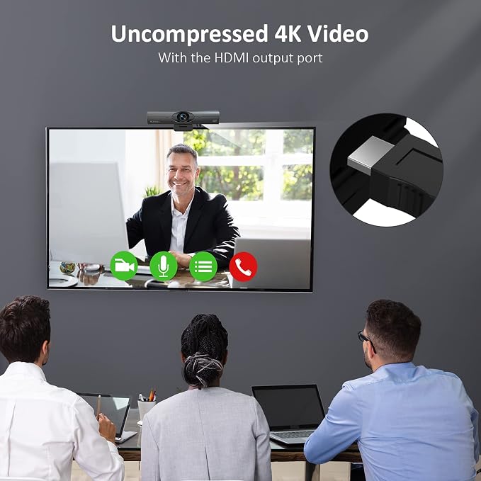NexiGo Iris, 4K AI Webcam with 1/1.8" Sony_Sensor, Onboard Flash Memory - Image 6