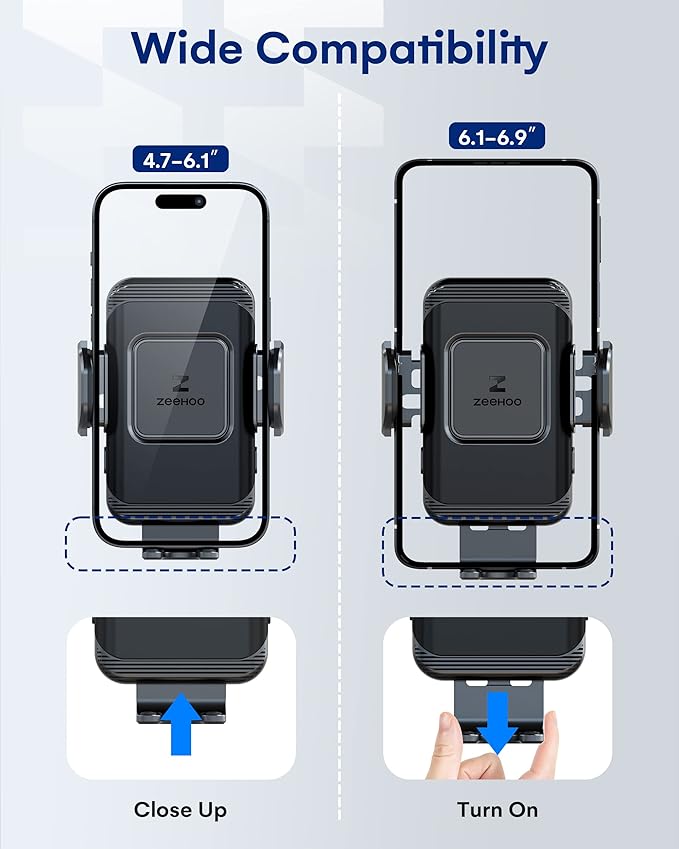 ZeeHoo Wireless Car Charger, 15 W Fast Charging Auto-Clamping Car Mount - Image 3