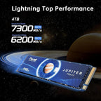 FX991 M.2 SSD 4TB NVMe SSD M2 2280 PCIe Gen 4x4, Read Up to 7300MB/s, Internal - Image 2