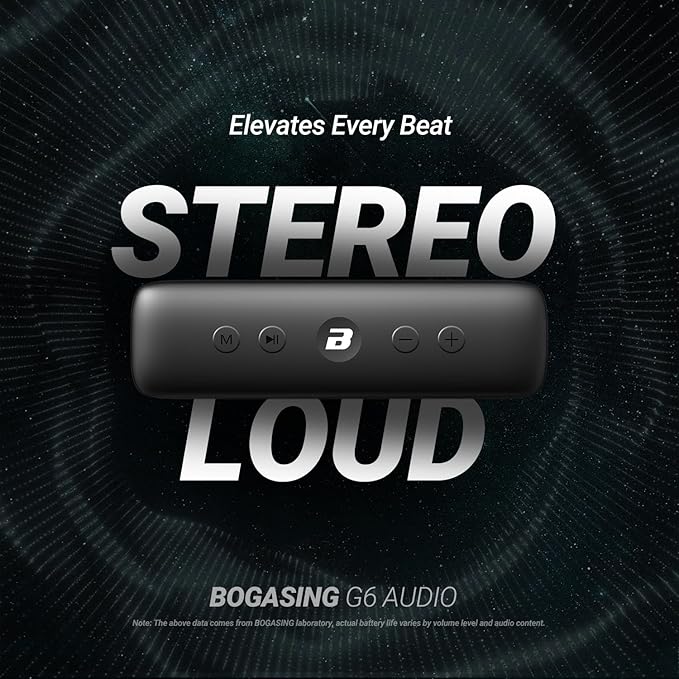 BOGASING G6 Bluetooth Speaker, Portable Wireless Speakers - Image 3