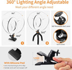 Video Conference Lighting Kit, Ring Light Clip on Laptop Monitor - Image 5