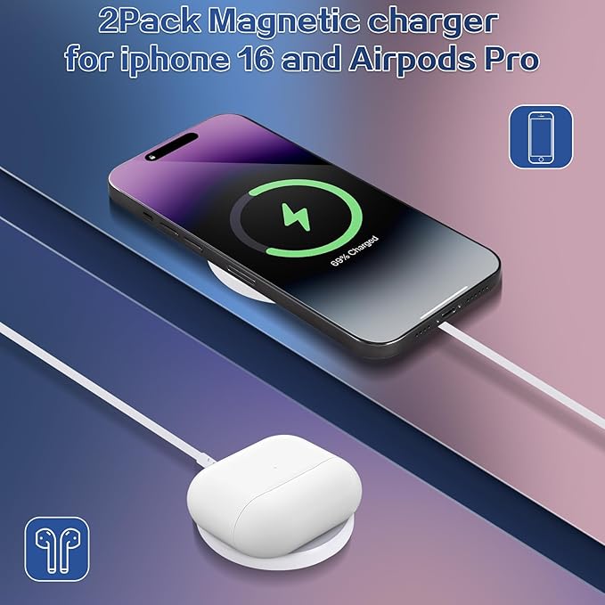 Magnetic Wireless Charger for iPhone 16 15 Wireless Charging, Fast Mag-Safe - Image 4